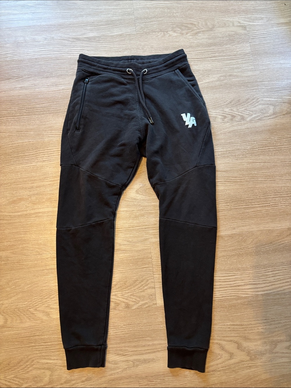 YoungLA Men’s Small Black Jogger Sweatpants Stretch Casual Drawstring Y2K